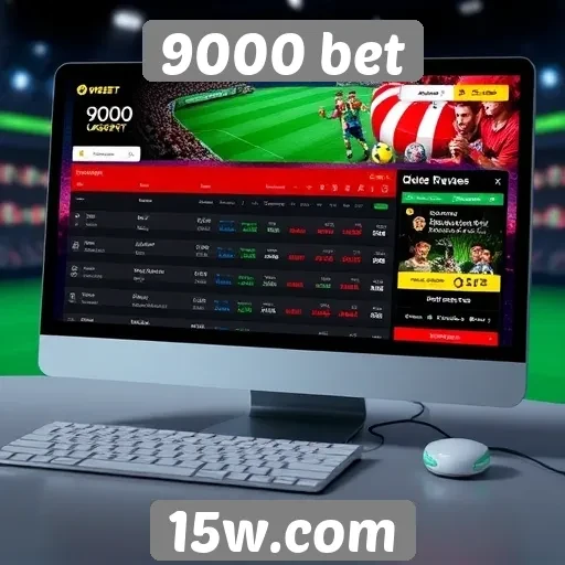 Interface do site 9000 bet é amigável e intuitiva